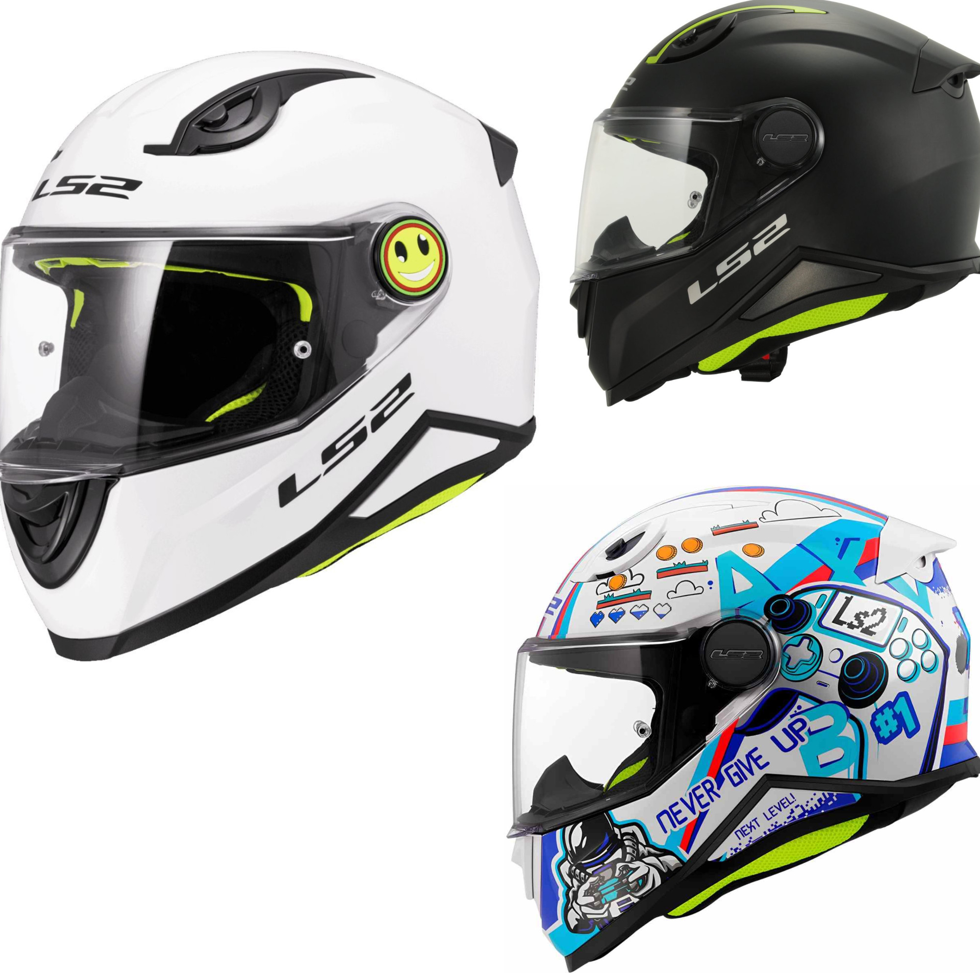 LS2 FF812 KID Kinderhelm ECE 22.06 mit Notfall-Entriegelungssystem