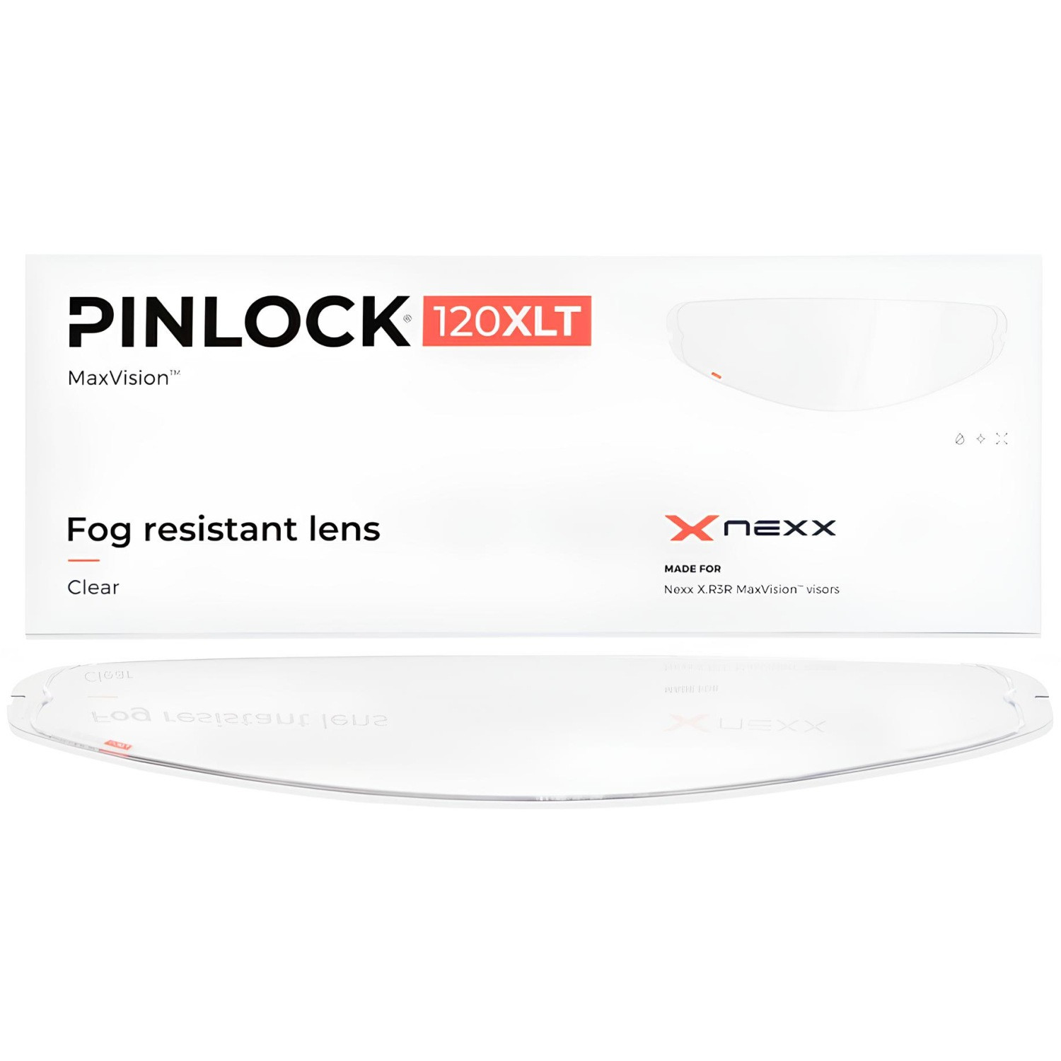 Pinlock 120 XLT für Nexx Helm X.R3R klar