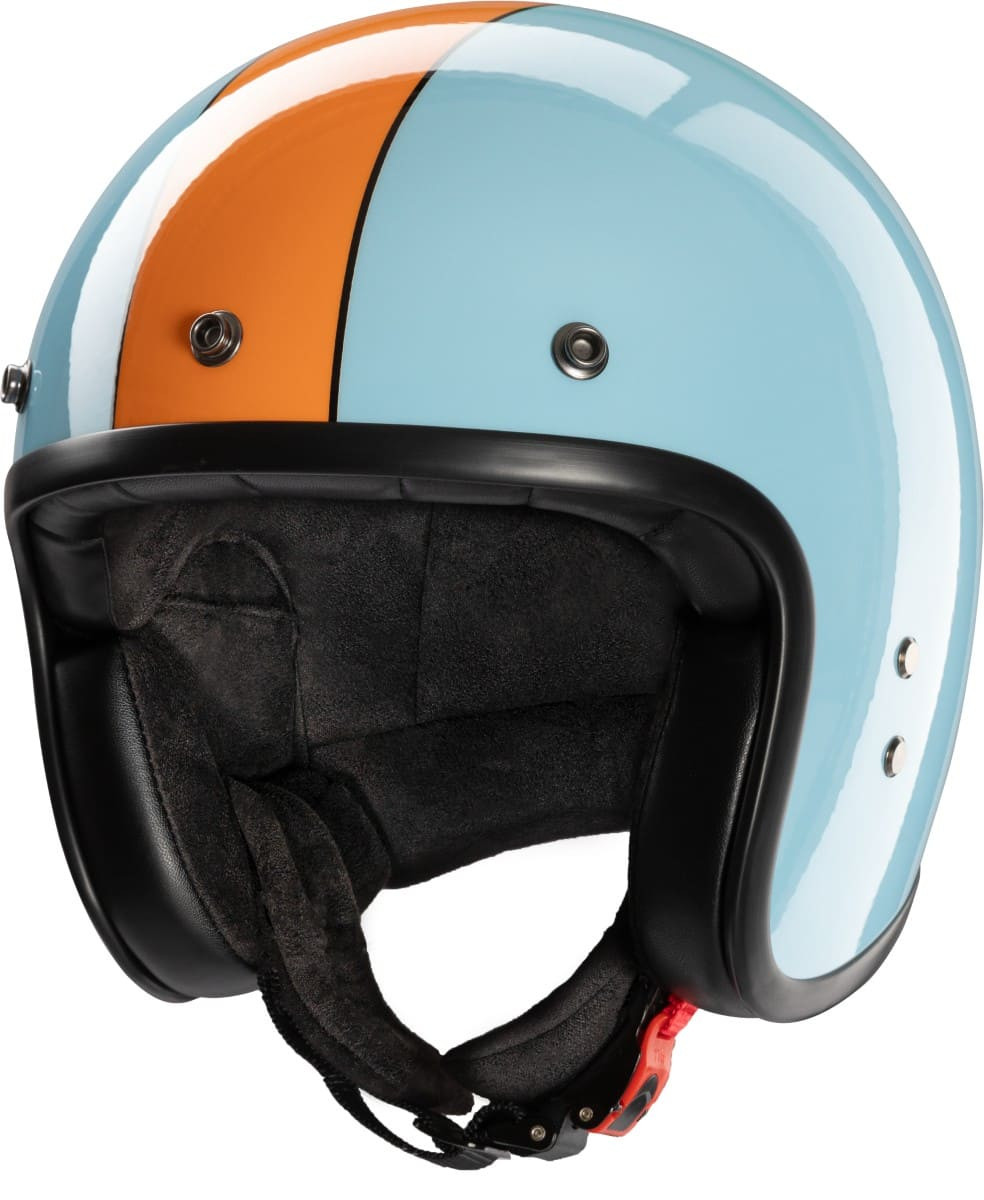 Gasoline hellblau orange