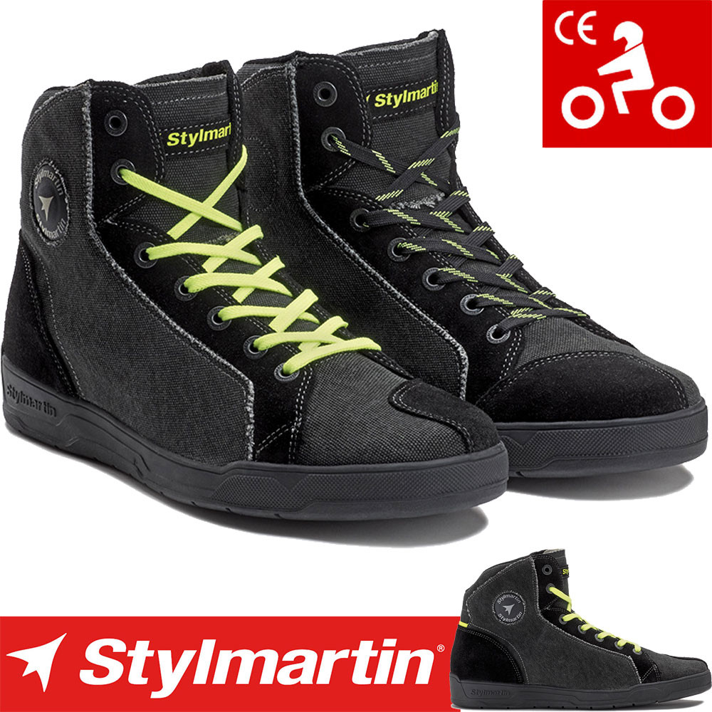 Stylmartin Motorradschuhe SHADOW Sneaker atmungsaktiv mit Air-Mesh-Futter und Knöchelschutz CE