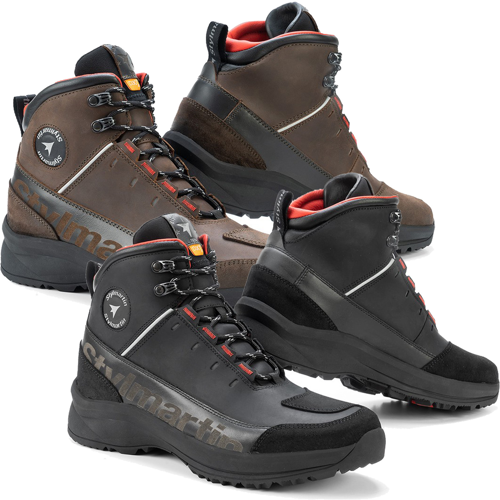 Stylmartin Motorradschuhe VERTIGO WP wasserdicht Leder CE mit D3O Protektoren
