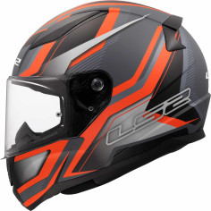 LS2 Rapid II Motorradhelm - Integralhelm Matt Orange Mit Pinlock Ready Visier