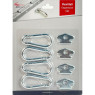Acebikes Erweiterungs-Set für Flexi Rail 4 Karabiner 4 Schlösser