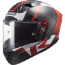 RACING 1 glossy rot weiß