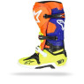 fluo orange blau weiß gelb