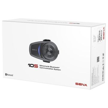 Sena Headset 10S Motorrad Kommunikation mit Bluetooth 4.1 HD-Audio 4-Wege-Intercom bis 1,6km