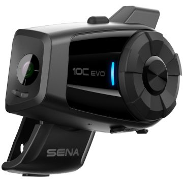 Sena Motorrad-Headset 10C EVO mit 4K Kamera Video Foto Zeitraffer Bluetooth und Universal Intercom bis 1,6 km