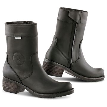 Falco Damen Motorradstiefel AYDA 2 Leder wasserdicht mit D3O Knöchelprotektoren und CE-Zertifizierung