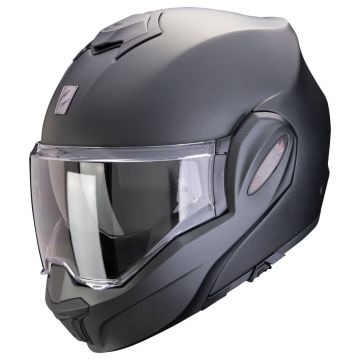 Scorpion Exo-Tech Evo PRO 180 Grad Über-Klapphelm ECE 22.06 mit TCT-U Helmschale Fiberglas Sonnenblende P/J Pinlock inklusive 2 Visiere