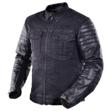 Trilobite Motorradjacke ACID SCRAMBLER Denim Leder mit Thermofutter Aramid Protektoren