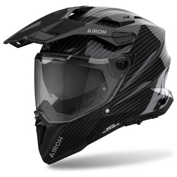 Airoh Commander 2 Adventure-Integralhelm Carbon ECE 22.06 mit Pinlock und Sonnenblende