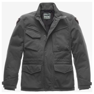 Blauer Ethan Winter Motorradjacke CE wasserdicht große Taschen mit Protektoren