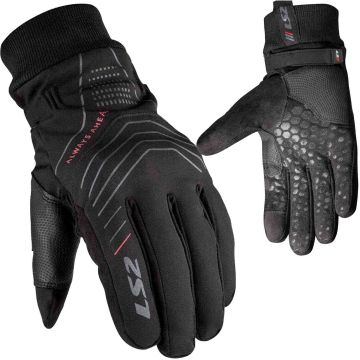 LS2 CIVIS MAN Motorradhandschuhe CE wasserdicht Samtfutter elastisch Zugschlaufe Klett