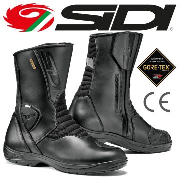 SIDI Motorradstiefel GAVIA GORE Tex wasserdicht Tourenstiefel mit Klett- und Reißverschluss CE