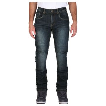 Modeka Motorradjeans GLENN II 2 Aramid Denim Stretch Hose mit CE A inklusive Knieprotektoren