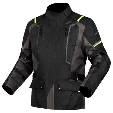 LS2 NARVIK MAN Motorradjacke CE AA wasserdicht mit Thermofutter Oxford-Gewebe Neopren Protektoren