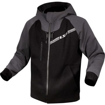 LS2 THROTTLE MAN Motorrad-Hoodie CE Kapuzen-Pulli mit Daumenschlaufen und Protektoren