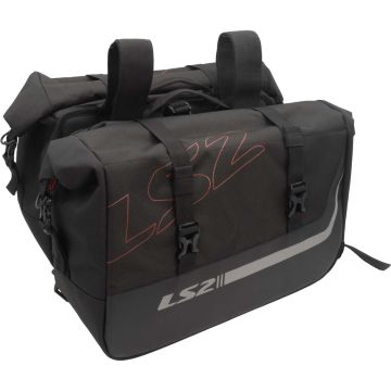 LS2 FREEDOM 20+20L Motorradkoffer wasserdicht Set mit 2