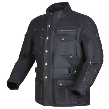 Modeka MATLOCK Wachsjacke CE A mit B-Protect Protektoren wasserabweisend Motorradjacke