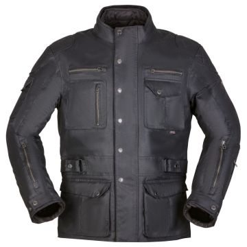 Modeka MATLOCK Wachsjacke CE A mit B-Protect Protektoren wasserabweisend Motorradjacke