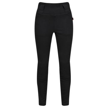 MotoGirl Motorrad-Leggings RIBBED KNEE für Damen CE AA Aramid inklusive Protektoren