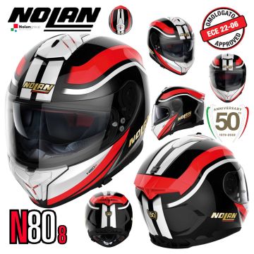 Nolan Integralhelm N80-8 50th Anniversary Ultra-Wide Visier Pinlock Sonnenblende ECE 22.06