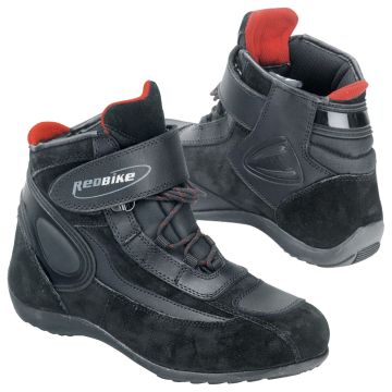 Redbike Motorradschuhe REBELL Leder mit Knöchelschutz und sportiver Sohle