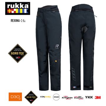 Rukka Gore-Tex Motorradhose REXIINA für Damen wasserdicht 2-Lagen Laminat mit D3O LP1 Protektoren