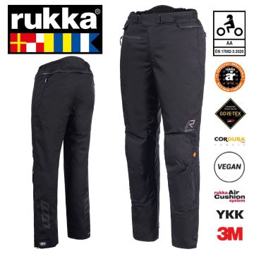 Rukka Gore-Tex Motorradhose 4-ROADS Cordura Ganzjahres-Hose mit D3O Air XTR Protektoren CE AA