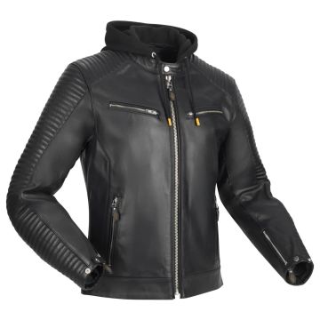Segura Dorian 2 Leder-Motorradjacke CE AAA Büffelleder mit abnehmbaren Protektoren
