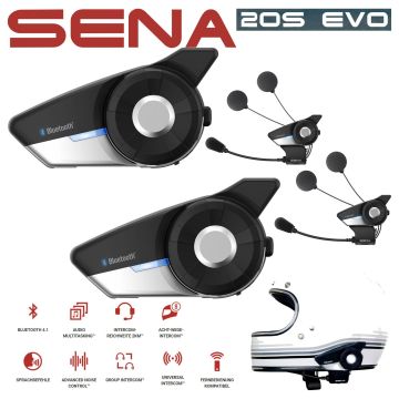Sena Motorrad Headset 20S EVO Modell 2022 mit HD