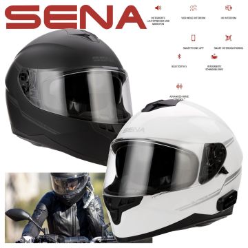 Sena Integralhelm OUTRIDE mit integriertem Bluetooth 5 Headset und Sonnenblende
