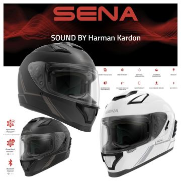 Sena Integralhelm STRYKER smarter Motorradhelm inkl. Bluetooth 5 Headset mit Sound by Harman Kardon