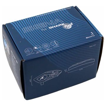 Senawave Headset MESH für Shark ECE 22.06 Helme bis 24 Mitglieder 1600 Meter