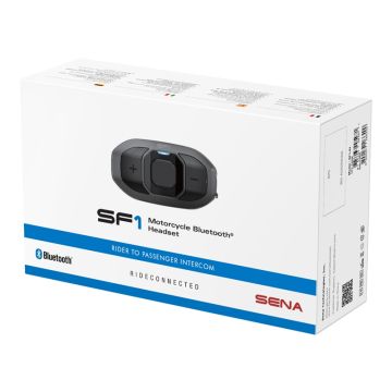 Sena Headset SF1 Motorrad mit Bluetooth 5.1 für Fahrer-Sozius 2-Wege Kommunikation