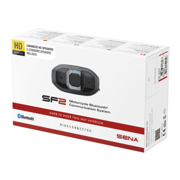 Sena Headset SF2 HD Motorrad Kommunikation Bluetooth 5.1 2-Wege Intercom mit HD-Lautsprecher