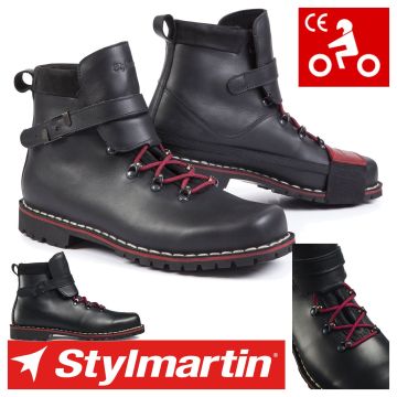 Stylmartin Motorradschuhe RED REBEL Leder Stiefel wasserdicht