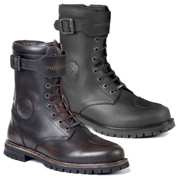 Stylmartin Motorradstiefel ROCKET Leder wasserdicht atmungsaktiv CE mit Knöchelprotektoren