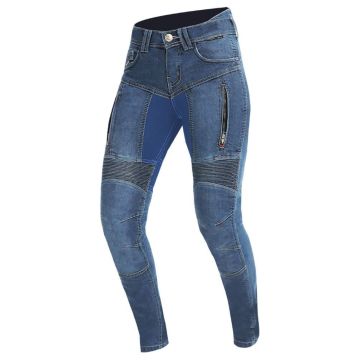 Trilobite Parado Monolayer Lady Motorradjeans CE AAA mit Tri-Stretcher Pro 5.0 Denim und Protektoren
