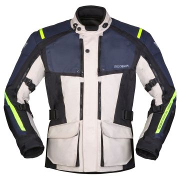 Modeka VARUS Motorradjacke CE AA 3in1 Allwetterjacke wasserdicht mit herausnehmbarem Thermofutter und Membrane