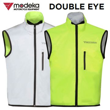 Modeka Warnweste DOUBLE EYE Wendeweste Motorrad für Tag und Nacht