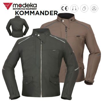 Modeka Stretch-Motorradjacke KOMMANDER mit Protektoren AirVent CE AA wasserdicht Humax