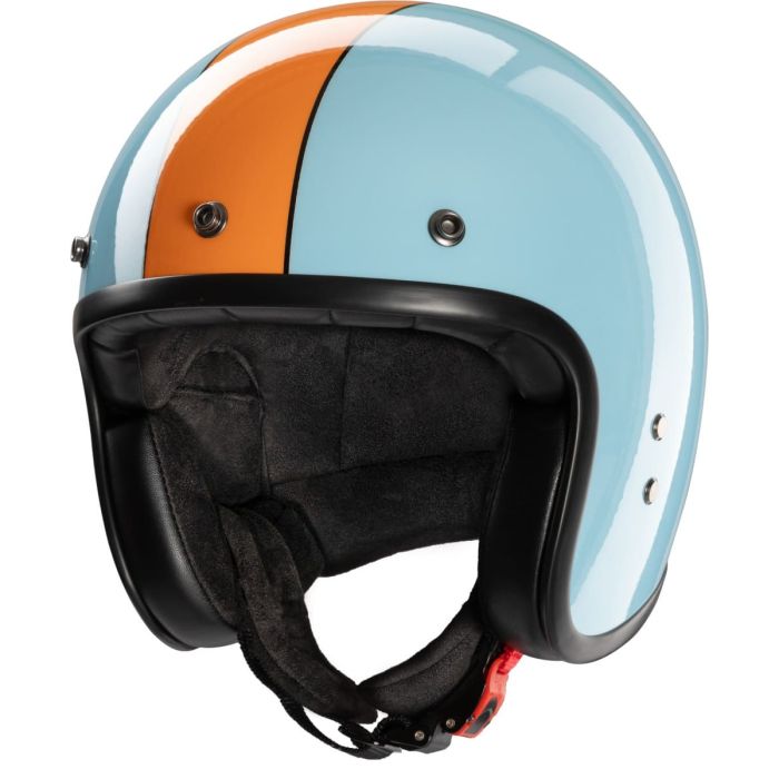Gasoline hellblau orange