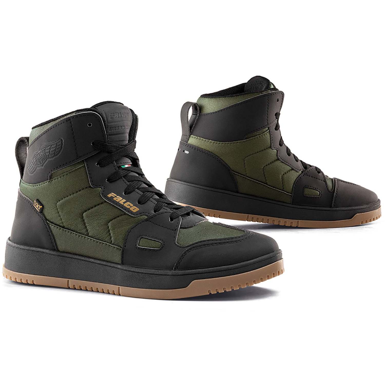 Falco HARLEM Herren Schuhe army grün schwarz Gr. 42