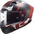 RACING 1 glossy rot weiß