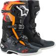 schwarz grau orange fluo rot